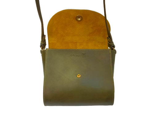 C/O. バイカラーレザーポーチ/Bicolor leather pouch